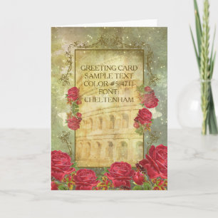 ROSES OF ROME II ~ Greetingcard Holiday Card