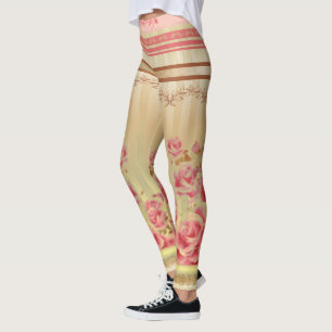 ROSES ON GOLD - Leggings