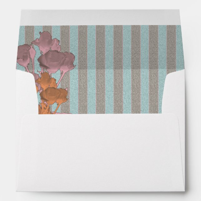 Roses On Linen - Envelope (Back (Bottom))