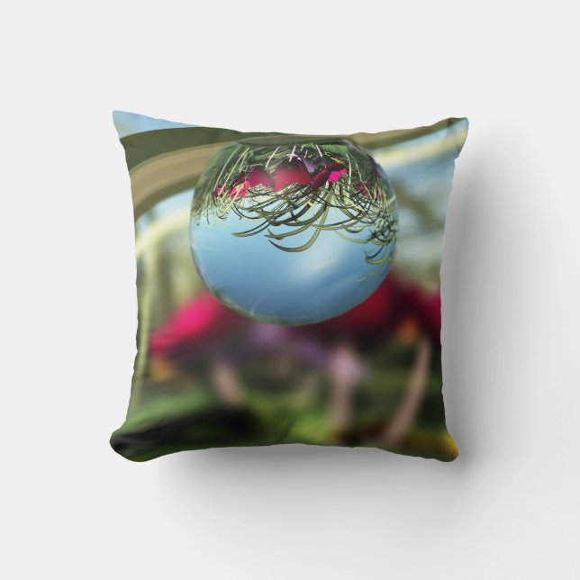 Roses on Raindrops Pillow (Front)