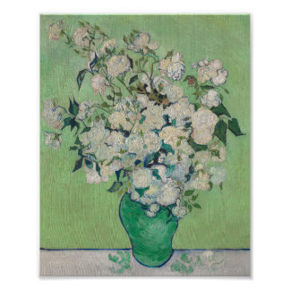 Roses painting by Vincent Van Gogh 1890 poster