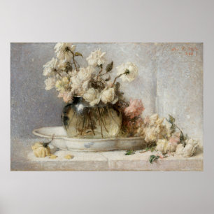 Roses painting poster