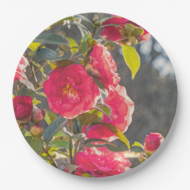 Roses  paper plate (Front)