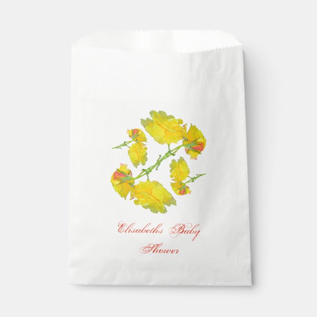 Roses Pattern. Favour Bag (Front)