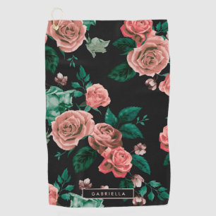 Roses Pattern Golf Towel