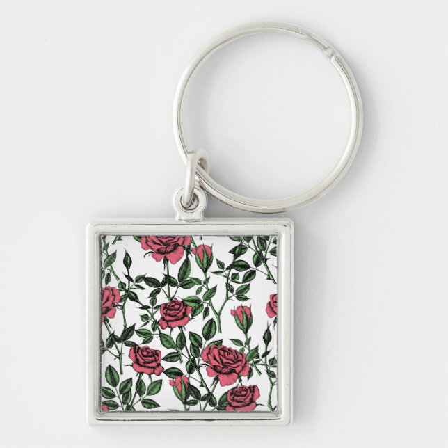 Roses pattern key ring (Front)
