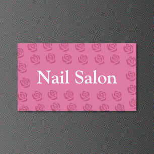 Roses Pattern - Nail Salon Business Card