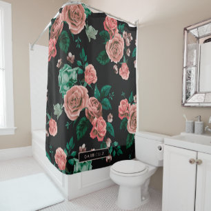 Roses Pattern Shower Curtain