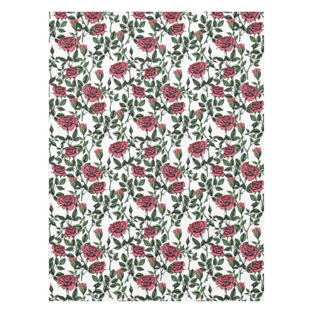 Roses pattern tablecloth (Front)