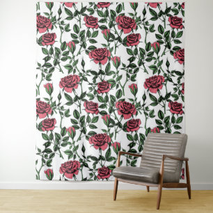 Roses pattern tapestry