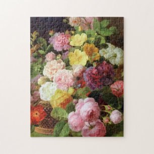 Roses, Peonies and Other Flowers Dutch Fine Arts Jigsaw Puzzle