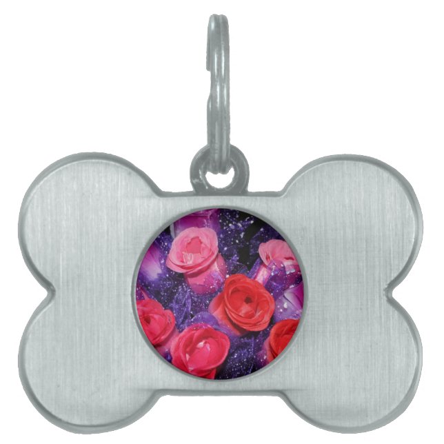 Roses Pet Name Tag (Front)