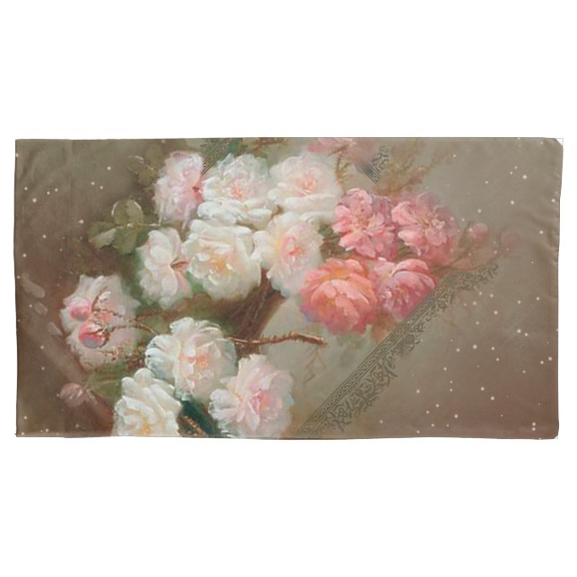 ROSES - Pillow Cases Pair (Front-Left)