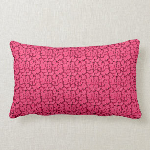 Roses-Pink-Crackle-Vintage-Outdoor-Indoor-M L Lumbar Cushion