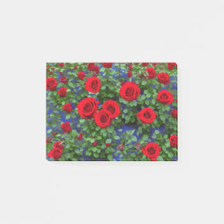 roses post-it notes
