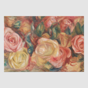 Roses Renoir Impressionist Painting Tissue Paper