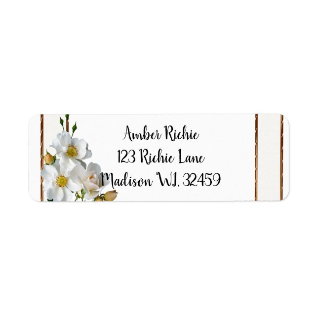 Roses Return Address Label (Front)