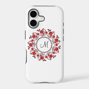 Roses ring Personalised Monogram Initial