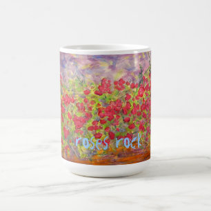 roses rock coffee mug