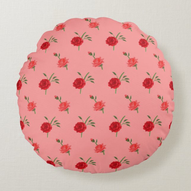 Roses Round Cushion (Front)