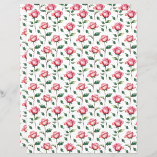 Roses Scrapbook Paper