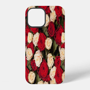 Roses, seamless, elegant background tile iPhone 12 case