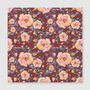 Roses, seamless, red background pattern