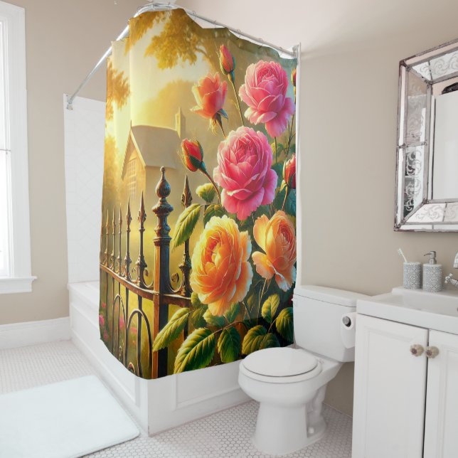 Roses Shower Curtain (In Situ)