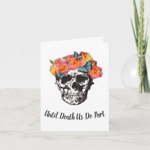 Roses Skull - Till Death Do Us Part Invitation