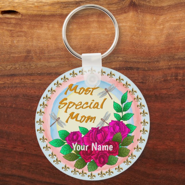 Roses Special Mum   keychain (Front)
