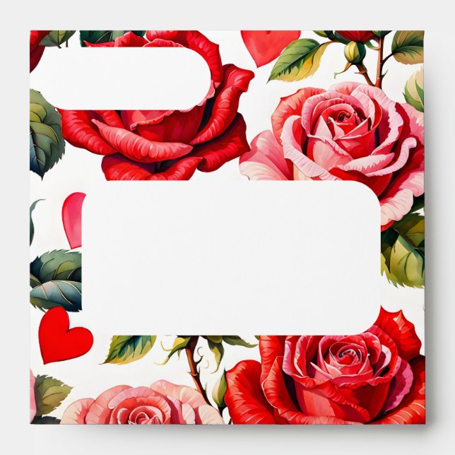 Roses Sqaure Envelope (Front)