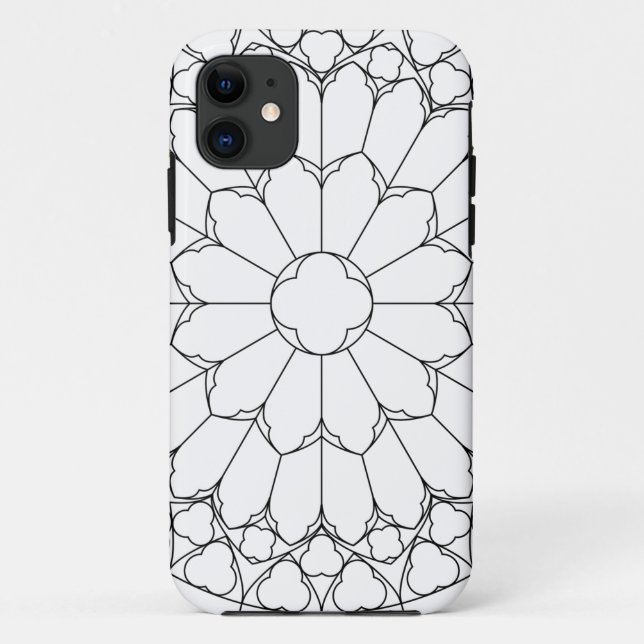 Roses Stained Glass Case-Mate iPhone Case (Back)
