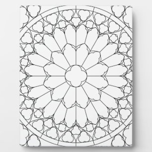 Roses Stained Glass Plaque