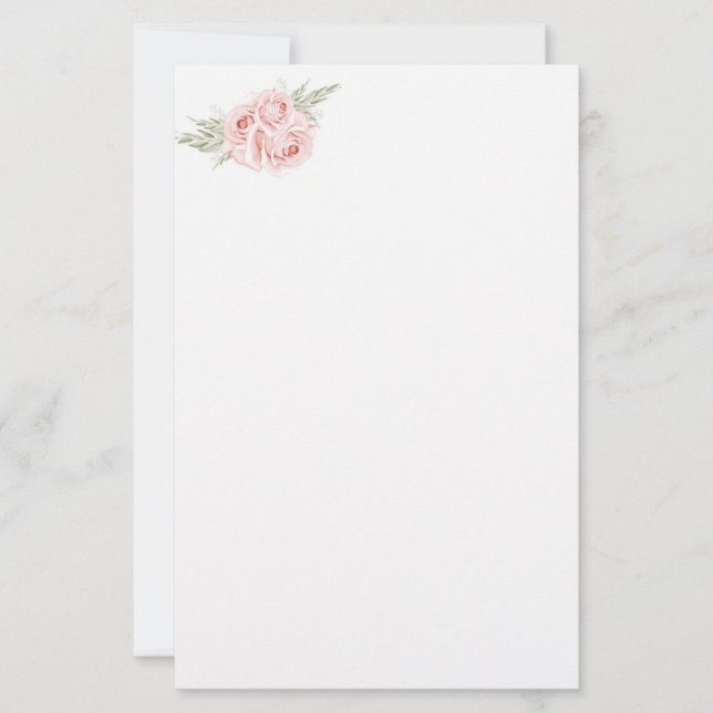 Roses Stationery Paper (Front)