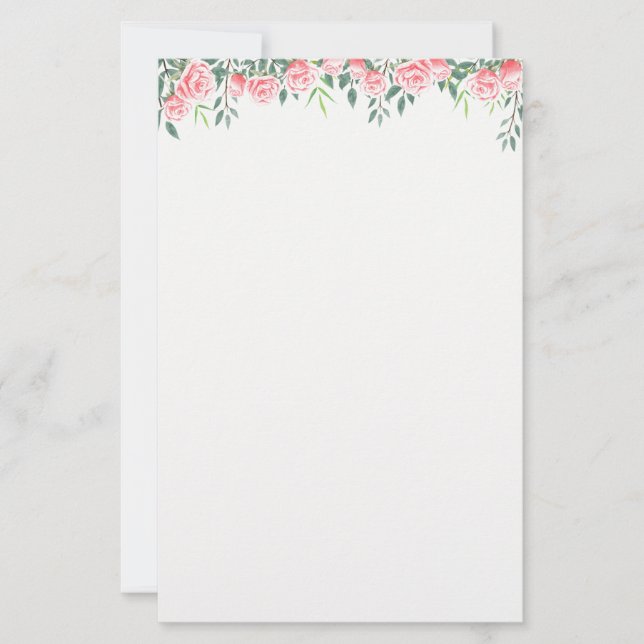 Roses Stationery Paper (Front)