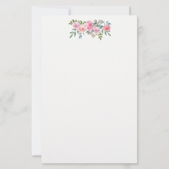 Roses Stationery Paper (Front)