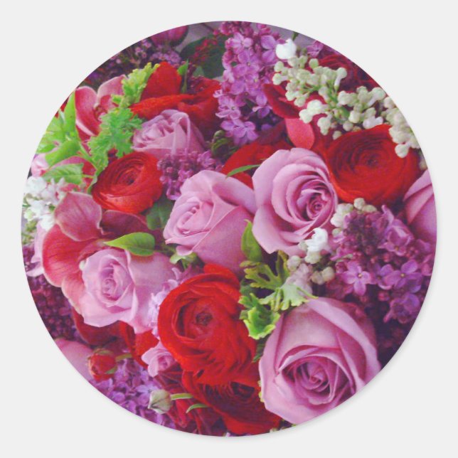 Roses_Sticker Classic Round Sticker (Front)