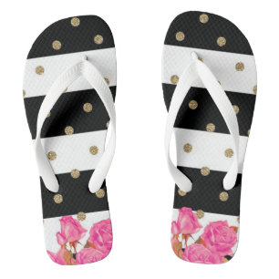 Roses, Stripes and Polka Dots Thongs