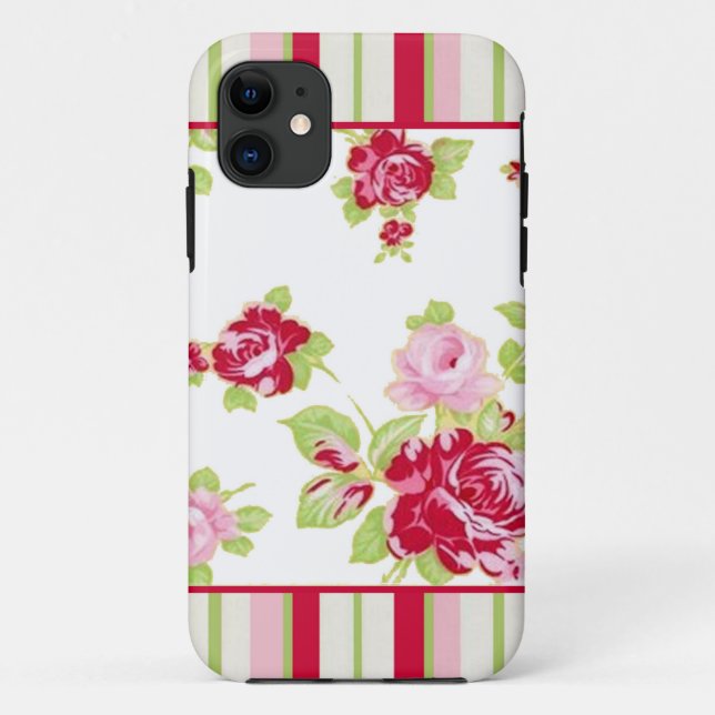 Roses & Stripes  Case-Mate iPhone Case (Back)