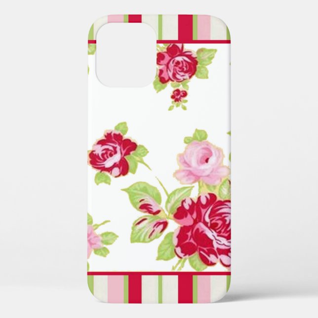Roses & Stripes Case-Mate iPhone Case (Back)