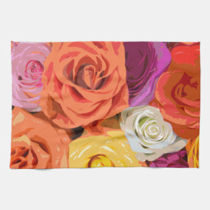 Roses Tea Towel