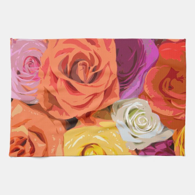 Roses Tea Towel (Horizontal)