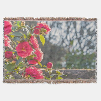 Roses throw blanket