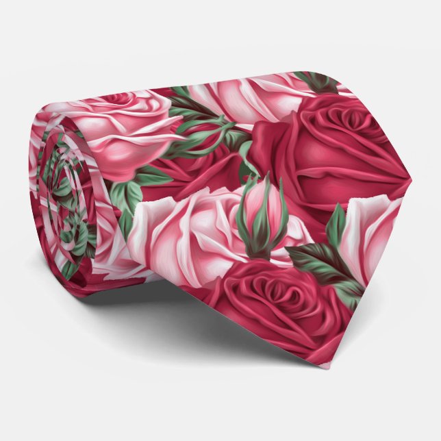 Roses Tie (Rolled)