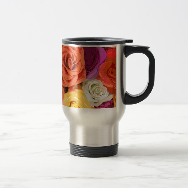 Roses Travel Mug (Right)