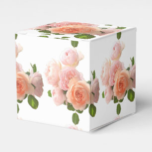 Roses Trendy Modern Elegant Design Template Favour Box