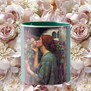 Roses Two-Tone Coffee Mug