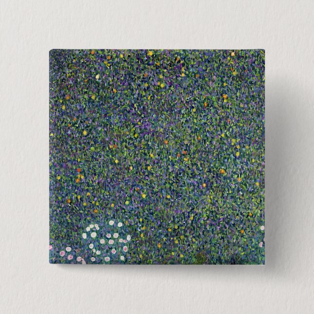 Roses under the Trees, c.1905 15 Cm Square Badge (Front)