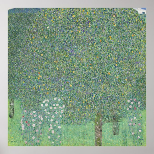 Roses under the Trees — Gustav Klimt (1905) Poster (Front)