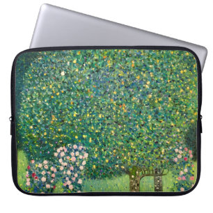 Roses Under the Trees Gustav Klimt Art Print Laptop Sleeve